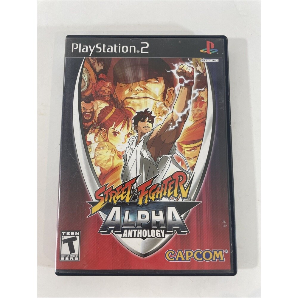 Street Fighter Alpha Anthology (Sony PlayStation 2, 2006) Cib Complete